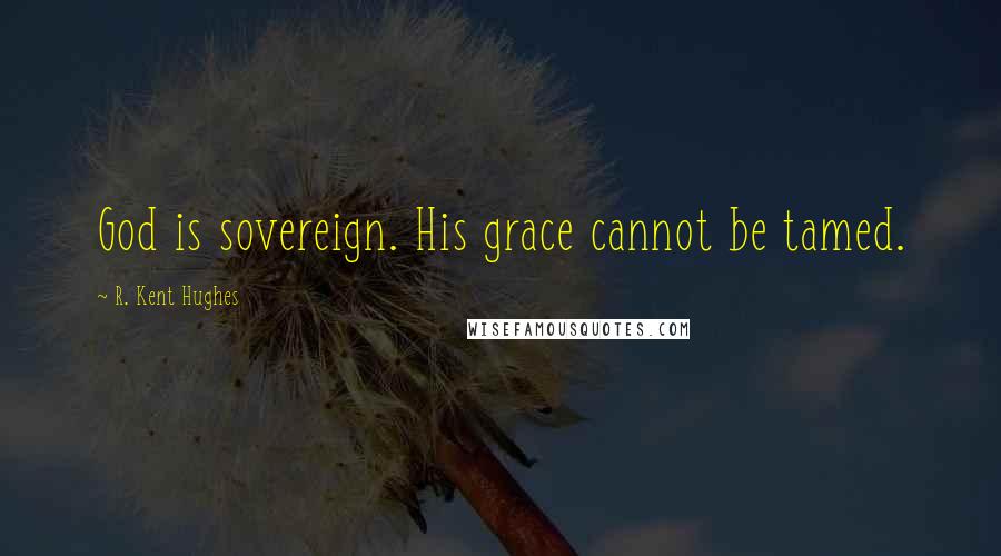 R. Kent Hughes Quotes: God is sovereign. His grace cannot be tamed.