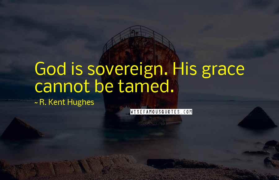 R. Kent Hughes Quotes: God is sovereign. His grace cannot be tamed.