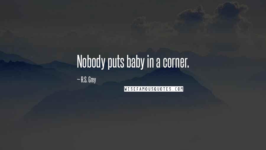 R.S. Grey Quotes: Nobody puts baby in a corner.
