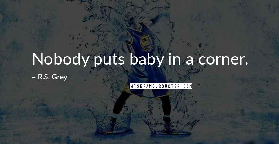R.S. Grey Quotes: Nobody puts baby in a corner.