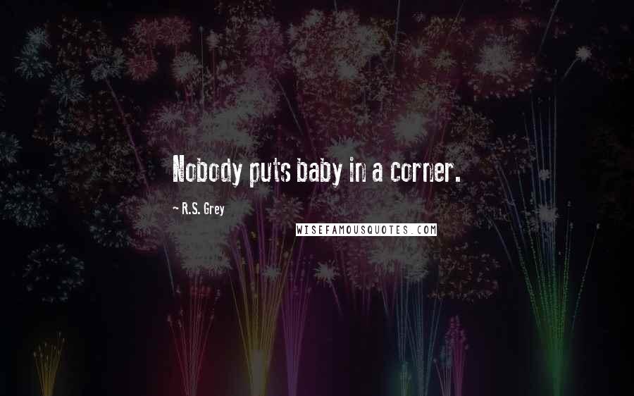 R.S. Grey Quotes: Nobody puts baby in a corner.