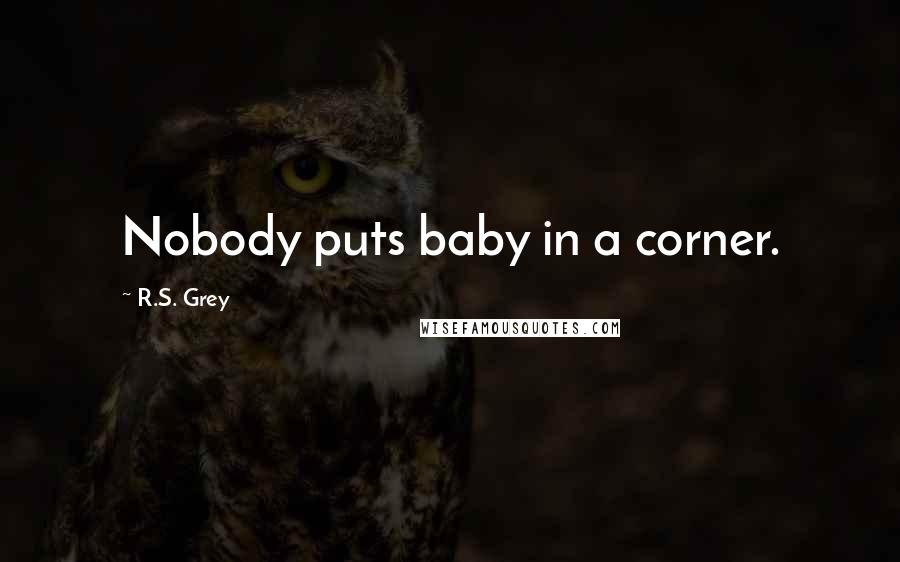 R.S. Grey Quotes: Nobody puts baby in a corner.