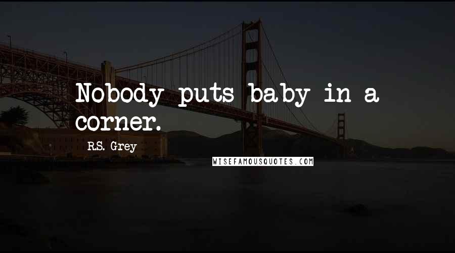 R.S. Grey Quotes: Nobody puts baby in a corner.