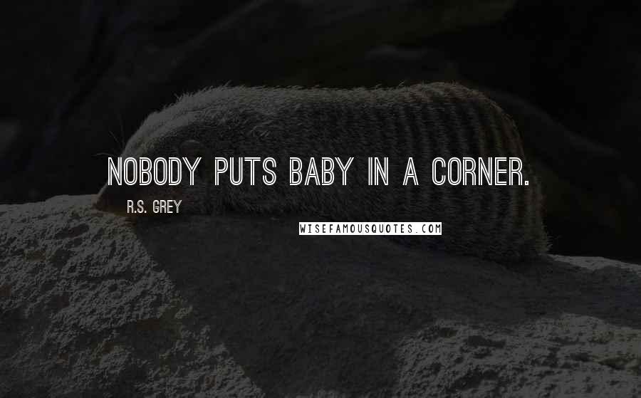 R.S. Grey Quotes: Nobody puts baby in a corner.