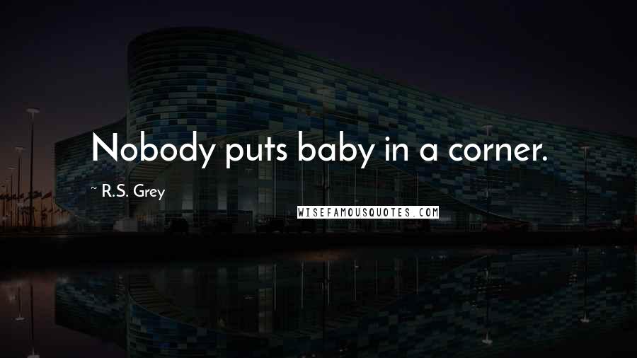 R.S. Grey Quotes: Nobody puts baby in a corner.