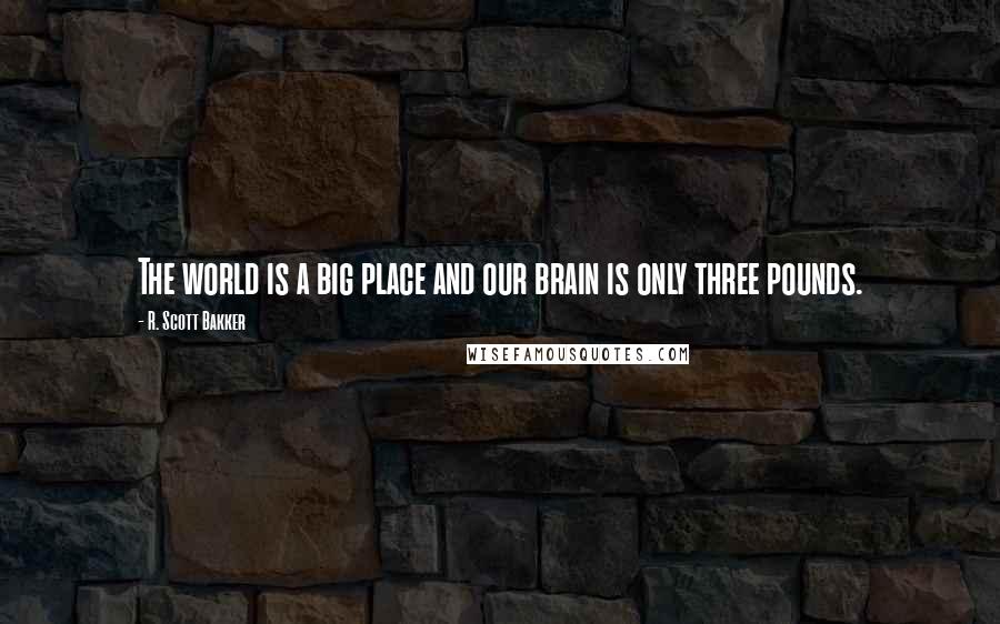 R. Scott Bakker Quotes: The world is a big place and our brain is only three pounds.
