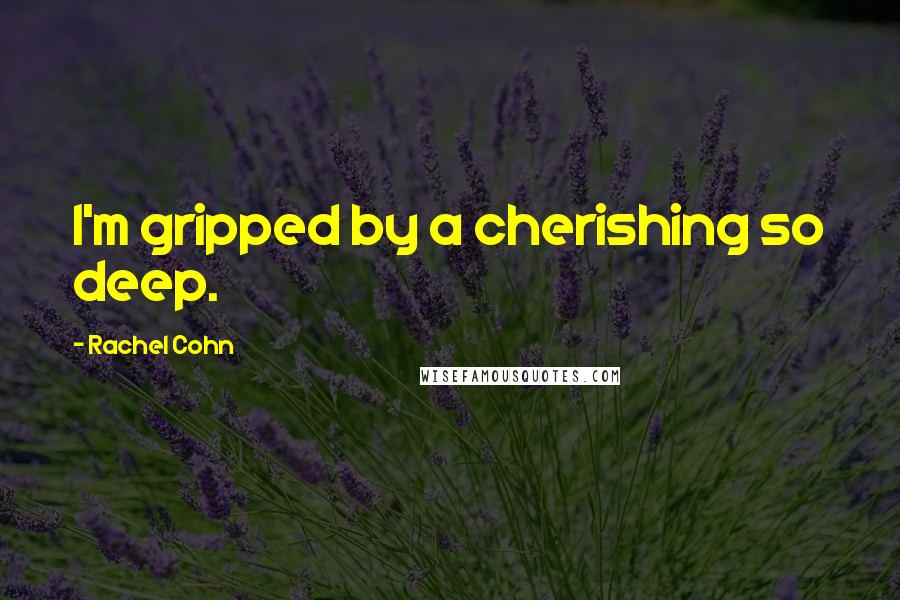 Rachel Cohn Quotes: I'm gripped by a cherishing so deep.