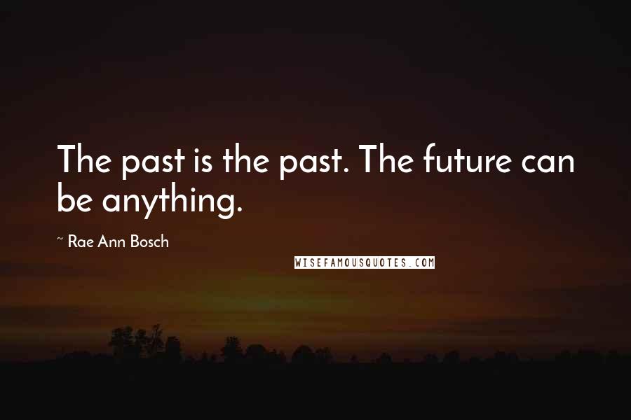 Rae Ann Bosch Quotes: The past is the past. The future can be anything.