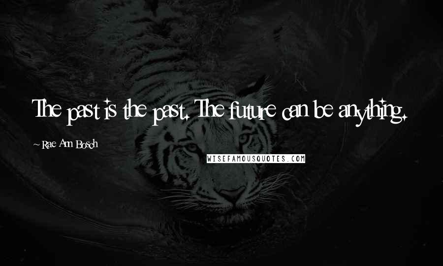 Rae Ann Bosch Quotes: The past is the past. The future can be anything.