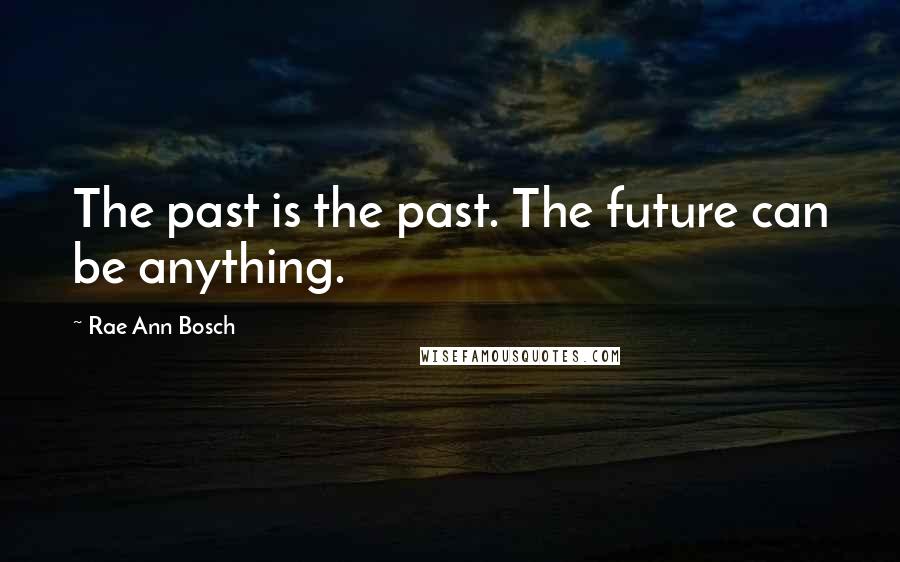 Rae Ann Bosch Quotes: The past is the past. The future can be anything.