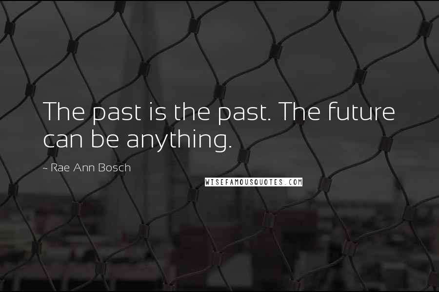 Rae Ann Bosch Quotes: The past is the past. The future can be anything.