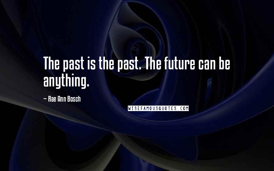 Rae Ann Bosch Quotes: The past is the past. The future can be anything.