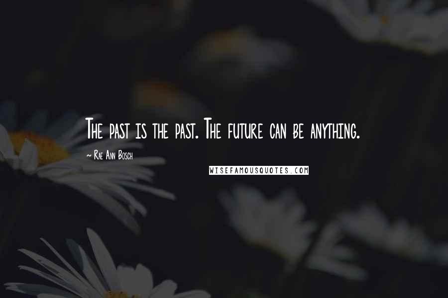 Rae Ann Bosch Quotes: The past is the past. The future can be anything.