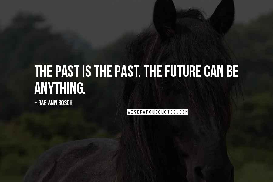 Rae Ann Bosch Quotes: The past is the past. The future can be anything.