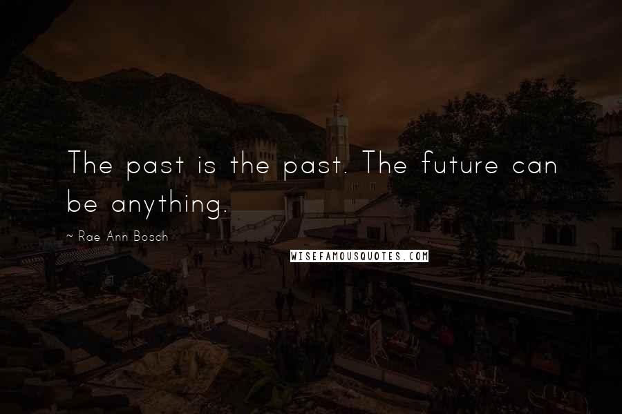 Rae Ann Bosch Quotes: The past is the past. The future can be anything.