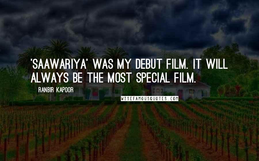 Ranbir Kapoor Quotes: 'Saawariya' was my debut film. It will always be the most special film.