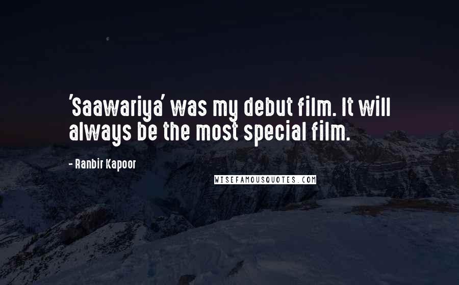 Ranbir Kapoor Quotes: 'Saawariya' was my debut film. It will always be the most special film.