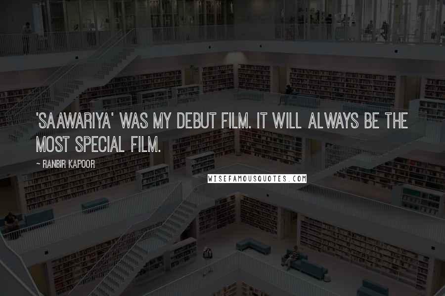 Ranbir Kapoor Quotes: 'Saawariya' was my debut film. It will always be the most special film.