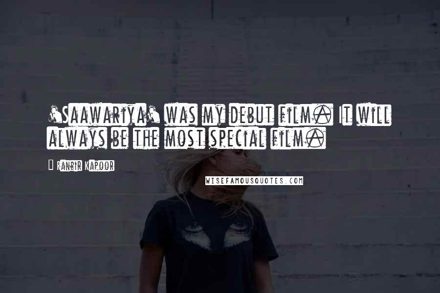 Ranbir Kapoor Quotes: 'Saawariya' was my debut film. It will always be the most special film.