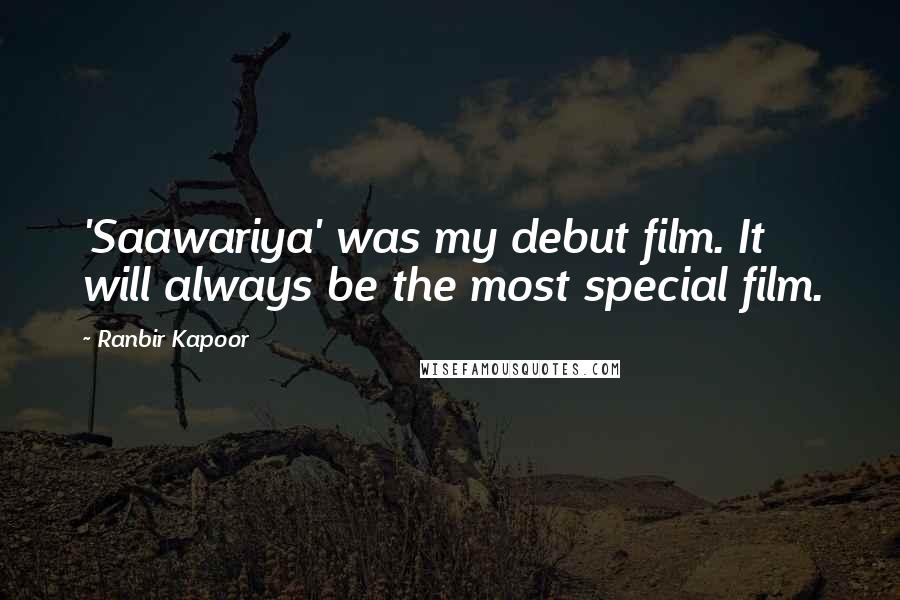 Ranbir Kapoor Quotes: 'Saawariya' was my debut film. It will always be the most special film.