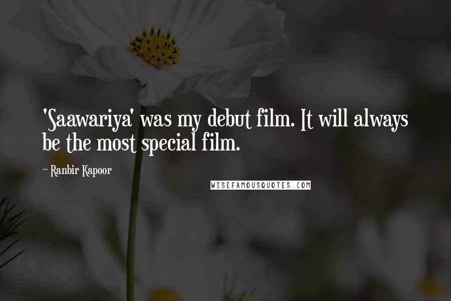 Ranbir Kapoor Quotes: 'Saawariya' was my debut film. It will always be the most special film.