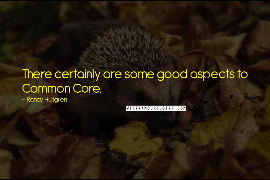 Randy Hultgren Quotes: There certainly are some good aspects to Common Core.