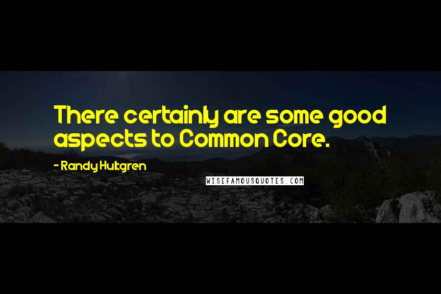 Randy Hultgren Quotes: There certainly are some good aspects to Common Core.