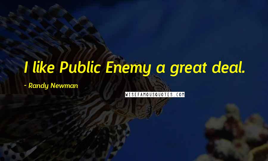 Randy Newman Quotes: I like Public Enemy a great deal.