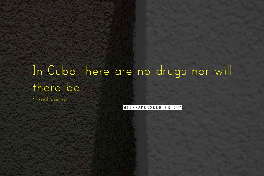 Raul Castro Quotes: In Cuba there are no drugs nor will there be.
