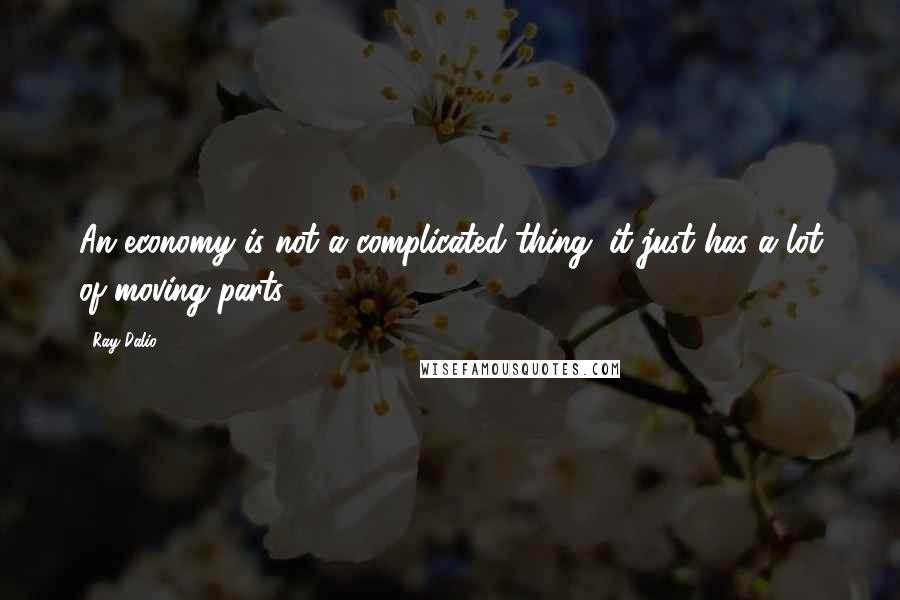 Ray Dalio Quotes: An economy is not a complicated thing; it just has a lot of moving parts.