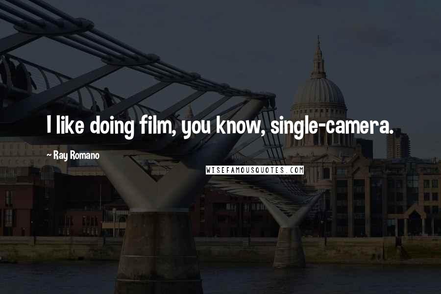 Ray Romano Quotes: I like doing film, you know, single-camera.