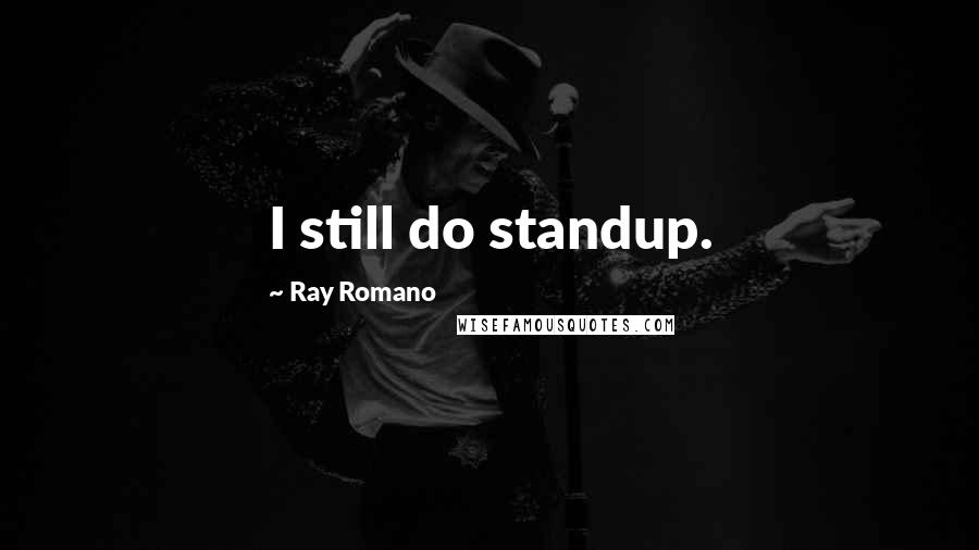 Ray Romano Quotes: I still do standup.