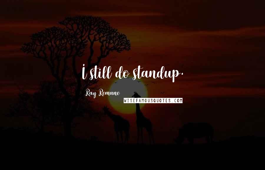 Ray Romano Quotes: I still do standup.