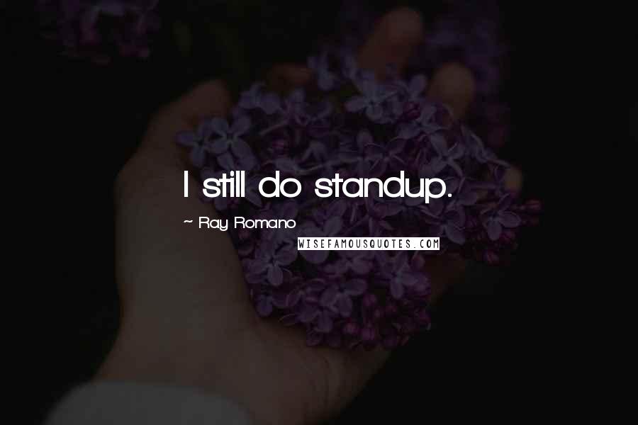 Ray Romano Quotes: I still do standup.