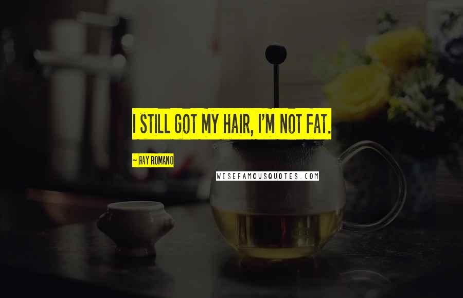 Ray Romano Quotes: I still got my hair, I'm not fat.