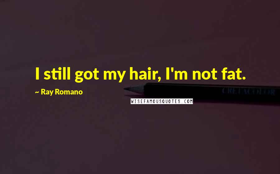 Ray Romano Quotes: I still got my hair, I'm not fat.