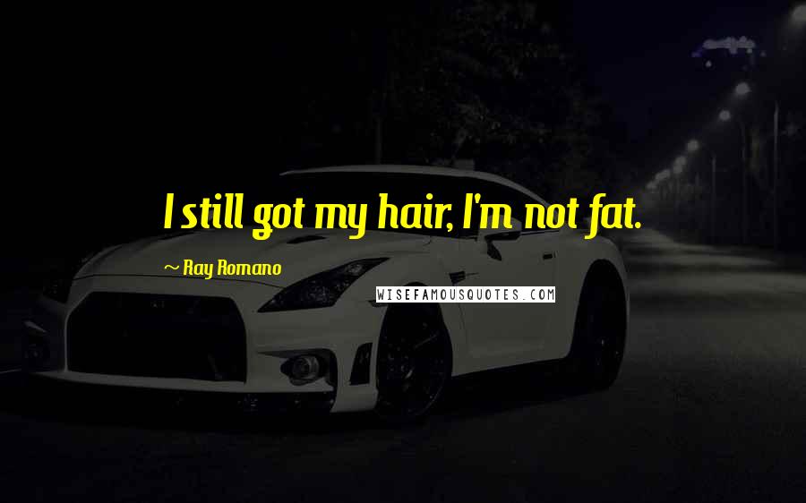 Ray Romano Quotes: I still got my hair, I'm not fat.