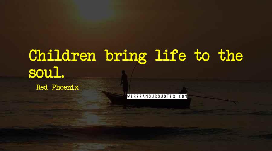 Red Phoenix Quotes: Children bring life to the soul.