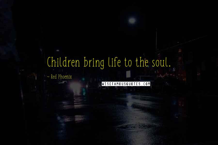 Red Phoenix Quotes: Children bring life to the soul.