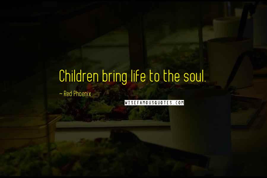 Red Phoenix Quotes: Children bring life to the soul.