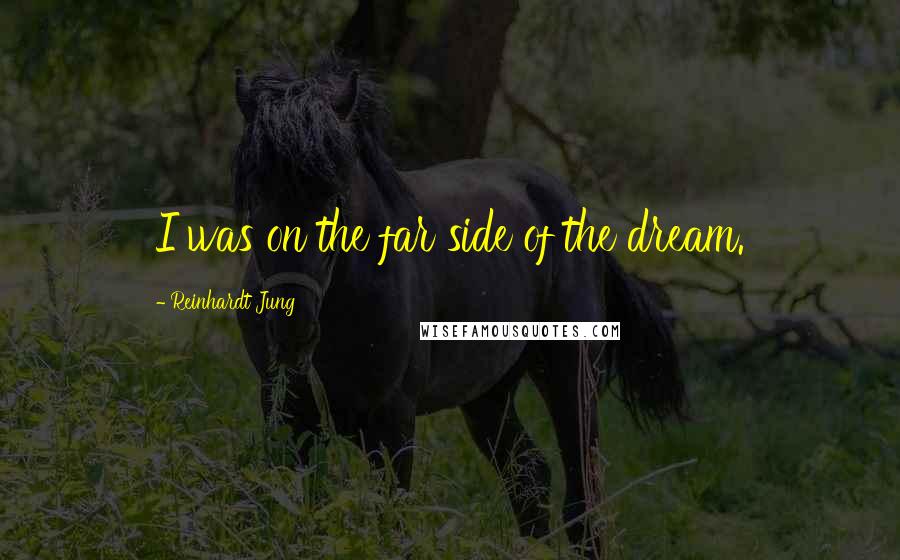 Reinhardt Jung Quotes: I was on the far side of the dream.