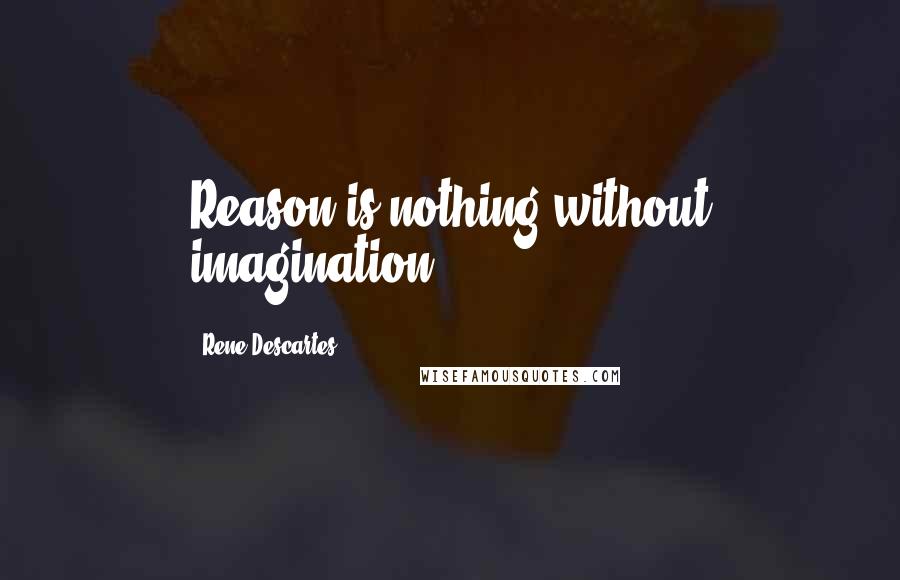 Rene Descartes Quotes: Reason is nothing without imagination.