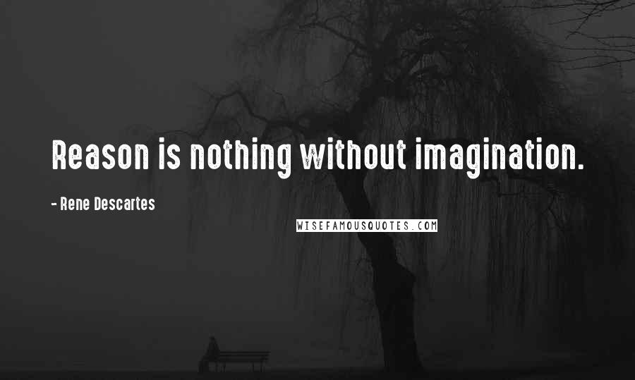 Rene Descartes Quotes: Reason is nothing without imagination.