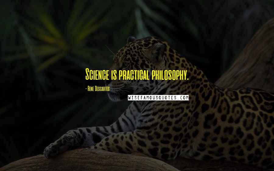 Rene Descartes Quotes: Science is practical philosophy.