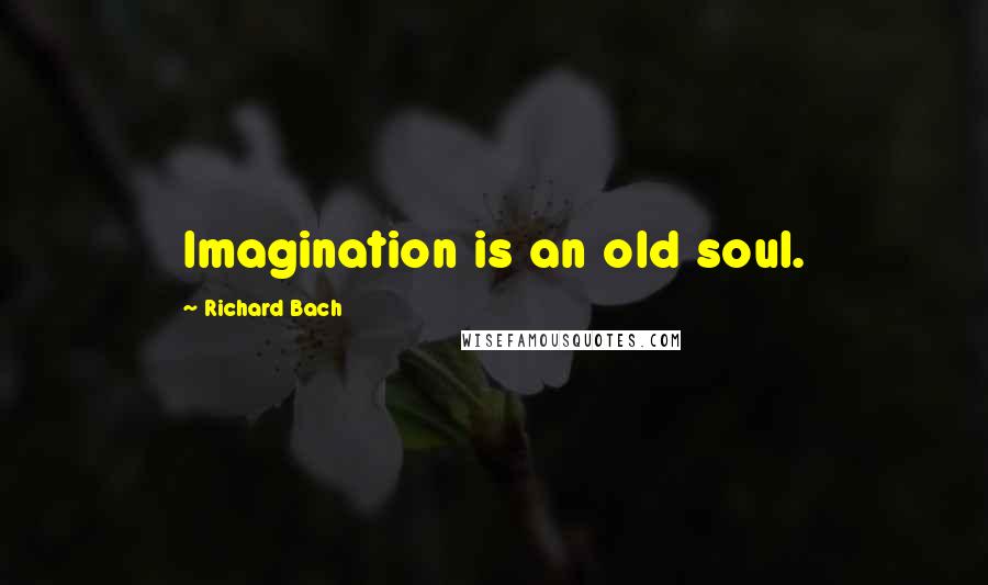 Richard Bach Quotes: Imagination is an old soul.