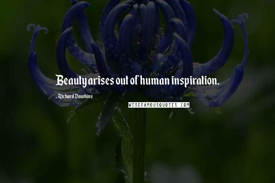 Richard Dawkins Quotes: Beauty arises out of human inspiration.