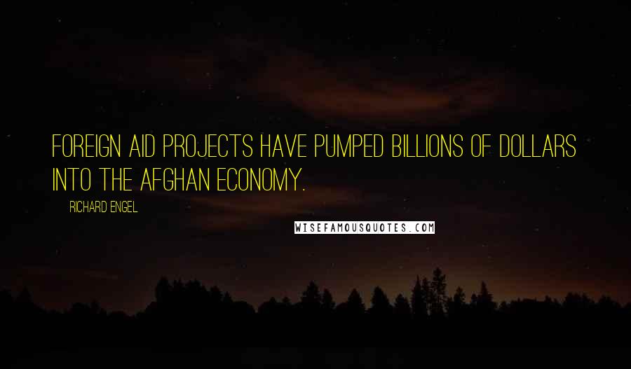 Richard Engel Quotes: Foreign aid projects have pumped billions of dollars into the Afghan economy.