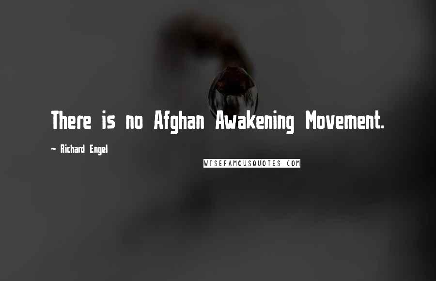 Richard Engel Quotes: There is no Afghan Awakening Movement.