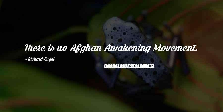 Richard Engel Quotes: There is no Afghan Awakening Movement.