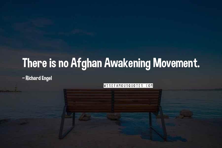 Richard Engel Quotes: There is no Afghan Awakening Movement.